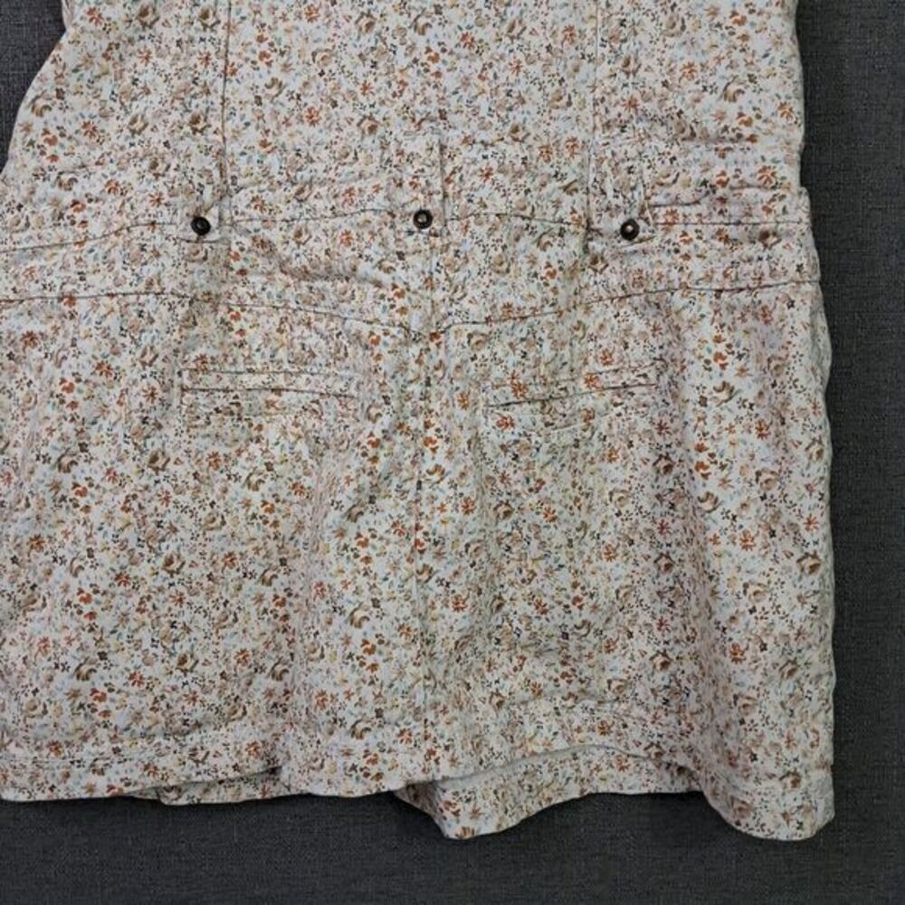 Blanco Denim Dress‎ Womens Large Dixie Floral Cream Pockets Stretch Spain Sporty - Picture 8 of 13